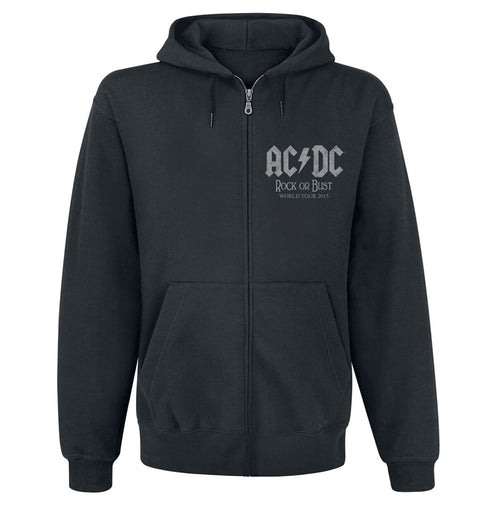 AC/DC - Zip Hoodie Rock or Bust / Kapuzenjacke